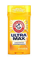 Arm & Hammer, UltraMax, твердий дезодорант-антиперспірант, для чоловіків, без запаху, 73 г