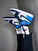 Jordan 1 Retro High Patent Blue Toe 42