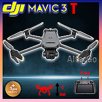 Квадрокоптер dji mavic 3t на пульте управления, дрон с видеокамерой, Dji mavic 3t квадрокоптер дрон