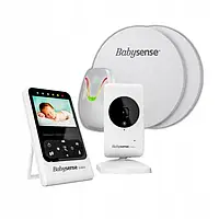 Дыхательный монитор BABYSENSE 7 с радионяней VIDEO V24R видеоняня монитор дыхания для младенцев