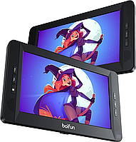 BOIFUN BFN-101 Автомобільний DVD-плеєр, 2 екрани, 10,5 дюймів, Портативний телевізор на підголівники авто