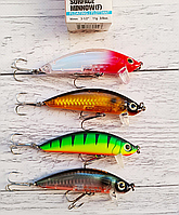 Воблер Минноу 3D Inshore Surface Minnow F 90mm 11.0g Набор 4шт