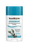 NutriBiotic, Дезодорант, чайное дерево, (75 г)