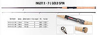 Спиннинг Bratfishing Ingot X-7 L Gold Spin 2,7m (5-25g)