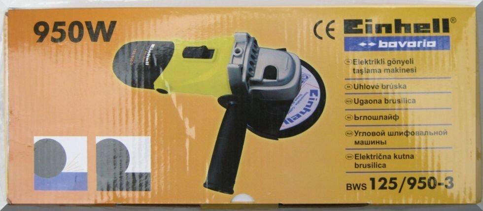 Кутова шліфувальна машина Einhell bws 125/950-3