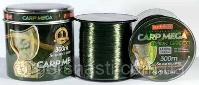 Леска BratFishing Carp Mega Dark Green 300м 0,25мм - фото 2 - id-p96603480