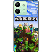 Силіконовий чохол бампер для Infinix Smart 7 HD з малюнком Minecraft Майнкрафт