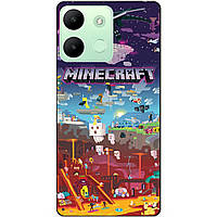 Силіконовий чохол бампер для Infinix Smart 7 HD гра Minecraft Майнкрафт