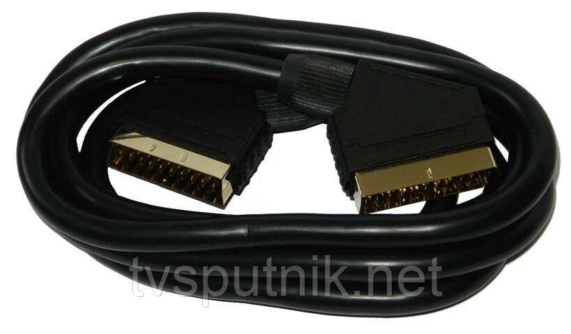 Відео шнур SCART-SCART 21pin Gold 2.0м