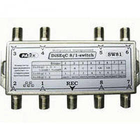 Комутатор DiSEqC 8x1 Ratek