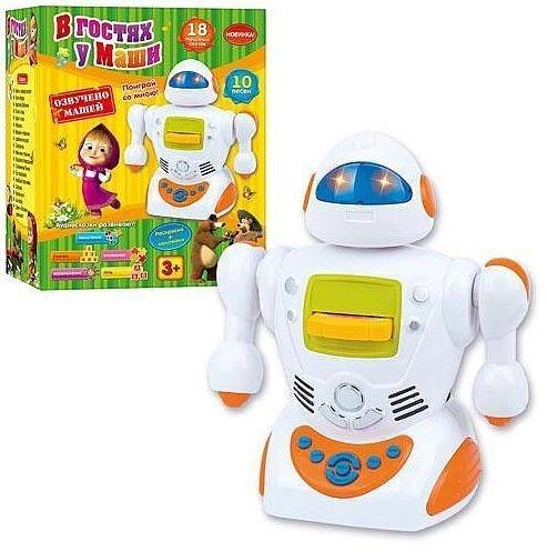 Гра - робот У гостях у Маші + наклейки, розмальовки, фото 1