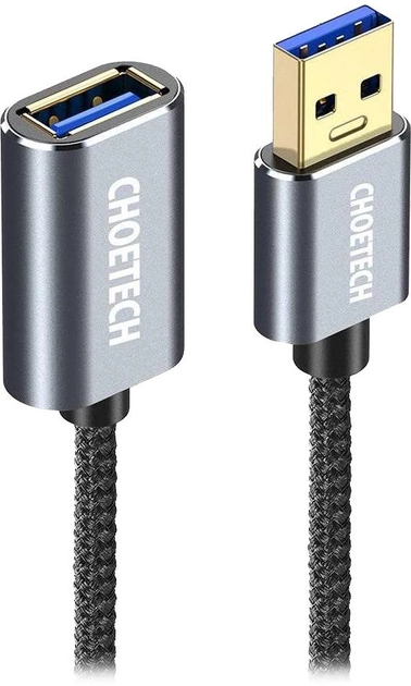 Кабель-подовжувач Choetech USB 2 м в обплетенні (XAA001), фото 1