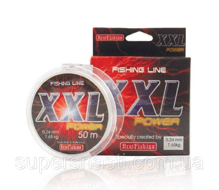 Леска BratFishing Power XXL 50м 0,30мм - фото 1 - id-p156296579