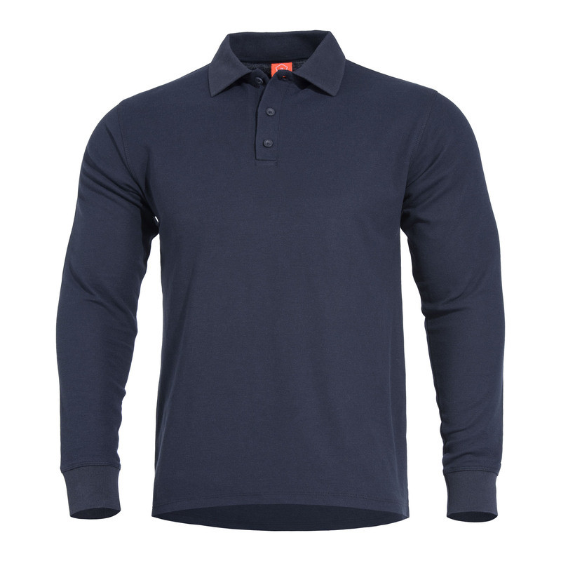 Тактичне поло на довгий рукав Pentagon ANIKETOS LONG POLO K09013 XX-Large, Синій (Navy)