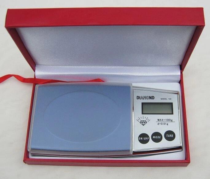 Ваги ювелірні 0.01-100гр Diamond 100g