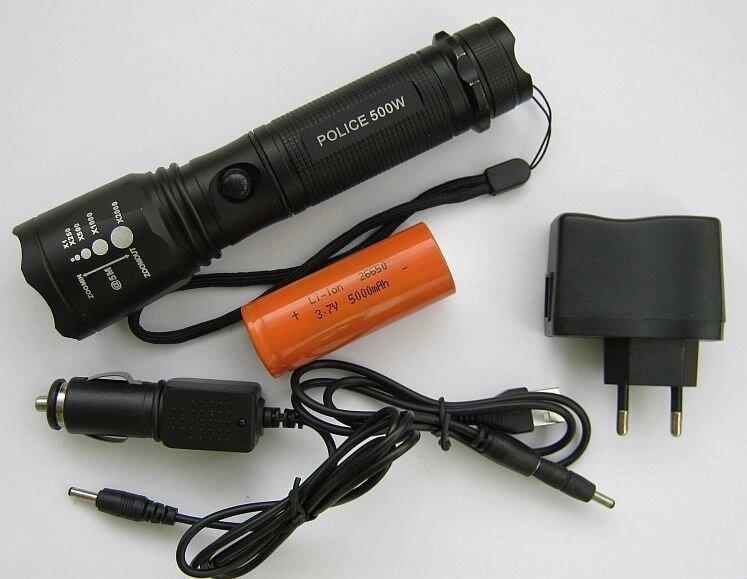 Ліхтар тактичний Police 5000w Bl-e1, фото 1