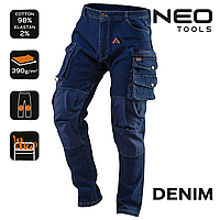 Брюки рабочие мужские NEO DENIM, джинсовые, размер XL (81-228-XL)