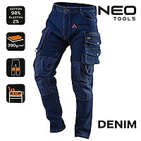 Брюки рабочие мужские NEO DENIM, джинсовые, размер XXL (81-228-XXL)