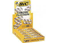 Лезвия для бритья 100шт Chrome Platinum (20пач*5лез) коробка ТМ BIC