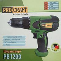 Мережевий шуруповерт Pro Craft Pb1200