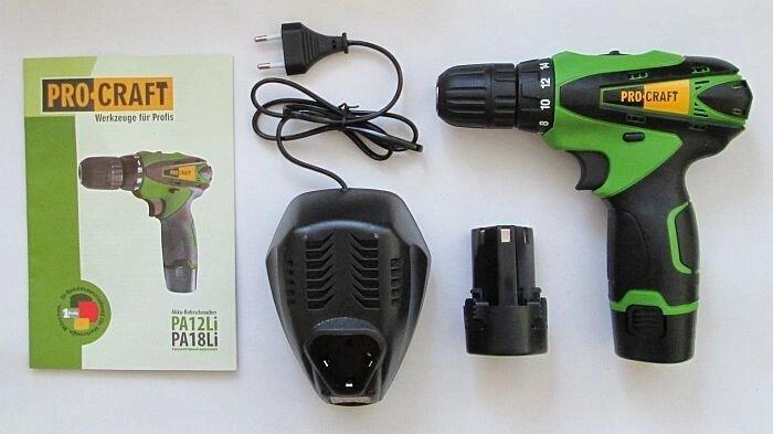 Шуруповерт акумуляторний Pro Craft Pa12Li