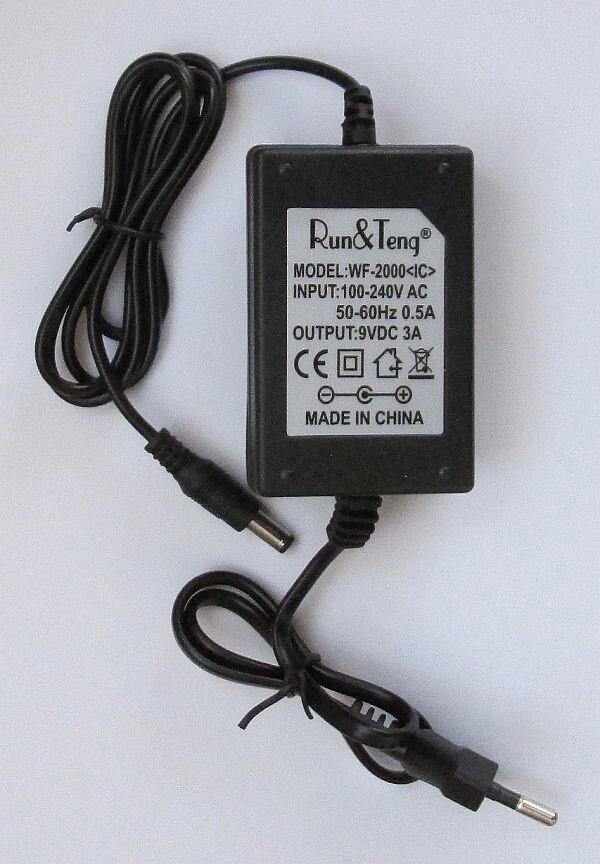 Зарядний (адаптер) Блок живлення 9V, 3A (5*2.5mm)