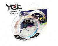 Шнур YGK G-Soul PE 5Color 200m #0.6/8lb (4kg)