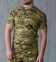 Футболка multicam бавовна тактична армійська камуфляж мультикам для військових