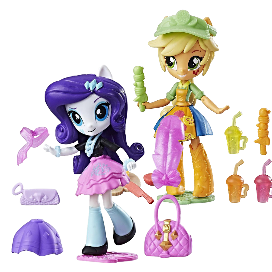 Набір 2 ляльки My Little Pony Equestria Girls Apple Jack and  Rarity еквестрія Епл Джек і Раріті