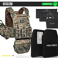 Штурмовий бронежилет 6 класу "Neptun GEN2", з системою швидкого скидання з бічним захистом + 9 підсумків