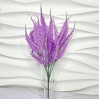 Искусственный букет травки, тысячелистник, цвет фиолетовый, 36 см. Цветы премиум-класса для интерьера, декора