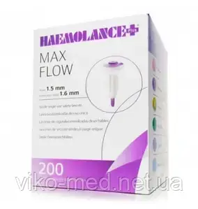 Ланцет (скарификатор) медицинский (HAEMOLANCE MAX FLOW), лезв 1,5 ...