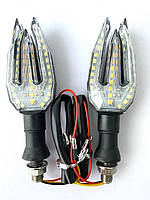 Повороти світлодіодні жовті трезуб