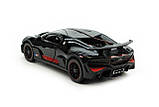 Модель металева Bugatti Divo, масштаб 1: 32, інерція, світло, звук, відкриваються двері та капот, фото 3