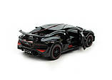 Модель металева Bugatti Divo, масштаб 1: 32, інерція, світло, звук, відкриваються двері та капот, фото 5