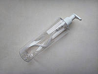 400 мл ПЭТ Цилиндр флакон прозрачный с белым дозатором для мыла, антисептика 24/410, бутылка, пластиковый