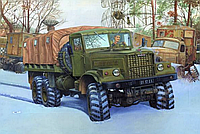 Сборная модель авто Roden 805 KrAZ-255B soviet off-road truck