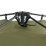 Альтанка намет автоматичний Shark 300x300x230см з посиленою москітною сіткою (зелена, хакі), фото 5