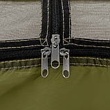 Альтанка намет автоматичний Shark 300x300x230см з посиленою москітною сіткою (зелена, хакі), фото 6