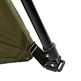 Альтанка намет автоматичний Shark 300x300x230см з посиленою москітною сіткою (зелена, хакі), фото 7