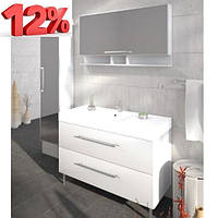 Меблевий комплект для ванної кімнати 120 см Буль-Буль BARBADOS білий