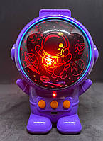 Нічник-проектор астронавт, SPACEMAN projection light фіолетовий