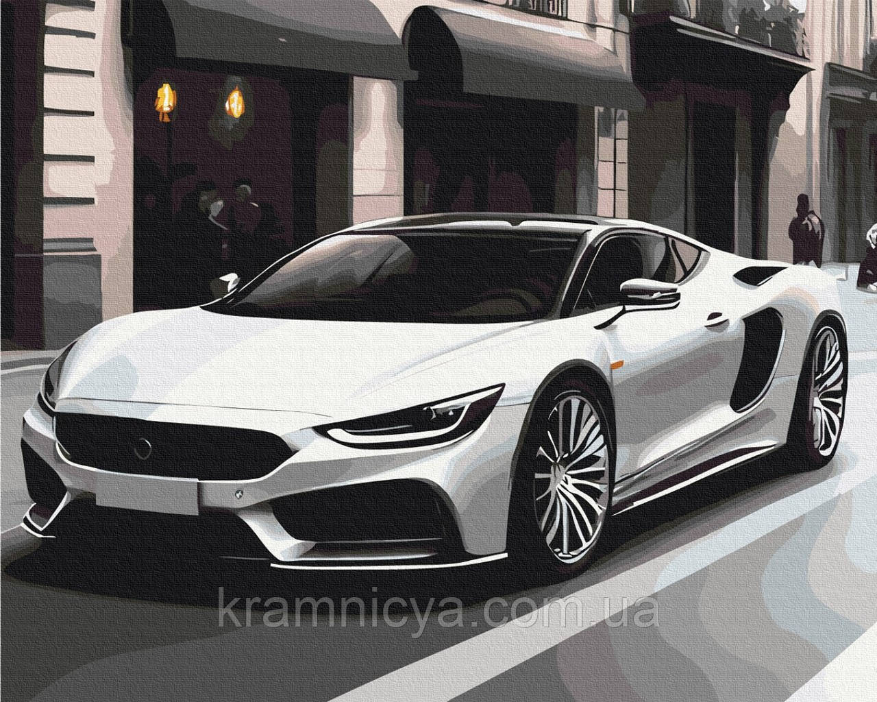 Картина за номерами Авто в мегаполісі, 40х50 Brushme (BS53756)