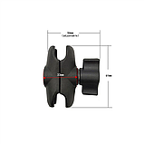 Подвійне гніздо/кріплення CH - RAM Double Socket Arm – розмір B, коротке, фото 4