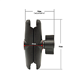 Подвійне гніздо/кріплення CH - RAM Double Socket Arm – розмір B, середнє 9 см, фото 4