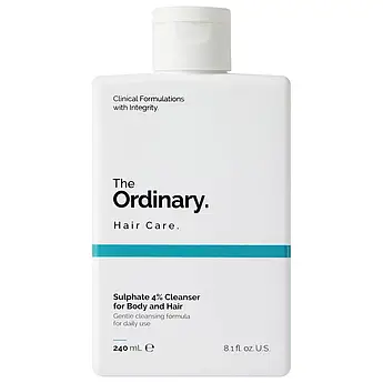 Шампунь для глибокого очищення волосся та всього тіла The Ordinary Sulphate 4% Cleanser for Body and Hair 240 мл