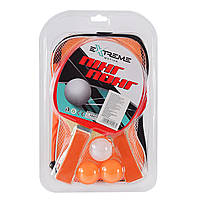 Теннис настольный арт. TT1426 (40шт)Extreme Motion 2 ракетки,3 мячика, слюда
