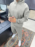 Мужской спортивный костюм Чоловічий сірий спортивний костюм оверсайз худі+штани тринитка