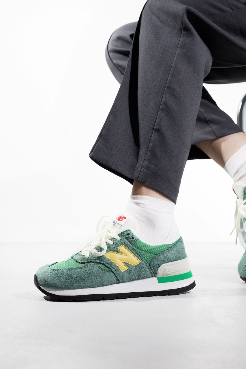 Кросівки чоловічі зелені New Balance 574 Green Yellow (14830)