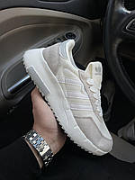 Кроссовки женские Adidas retropy f2 білі вставки